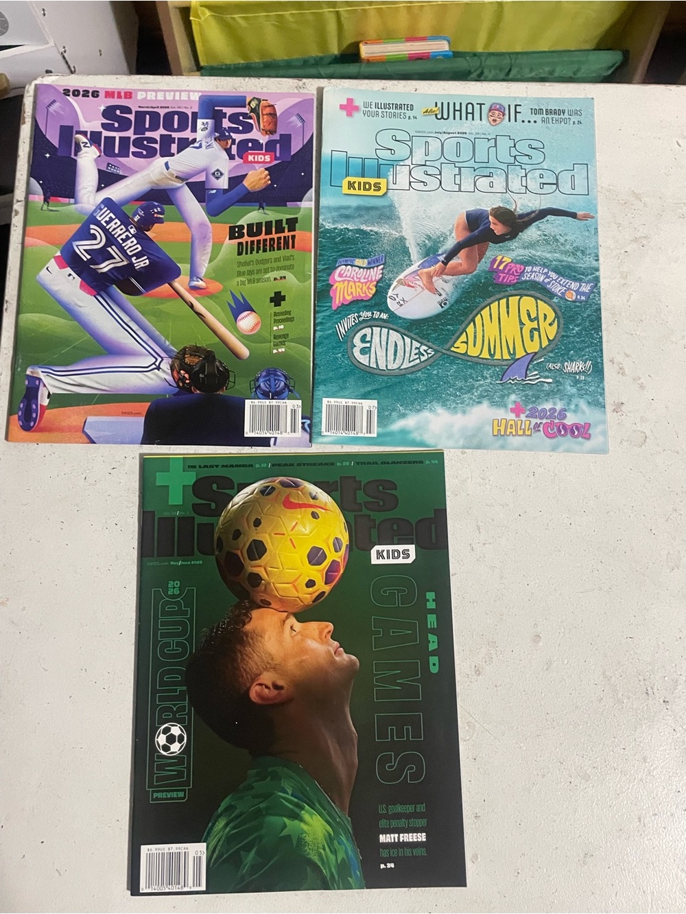 Sports Illustrated for kids Magazine Bundle - Green, Blue & Purple Covers